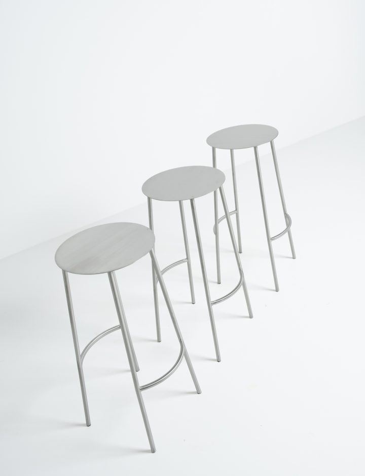 Taburete Ona. Inox